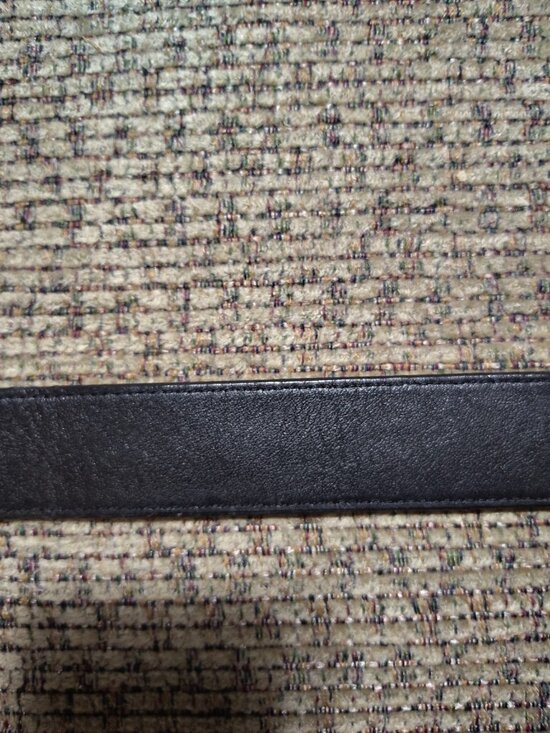 100% AUTHENTIC MCM Embossed Leather Monogram Reversible Belt - 35.5 ” Last Hole